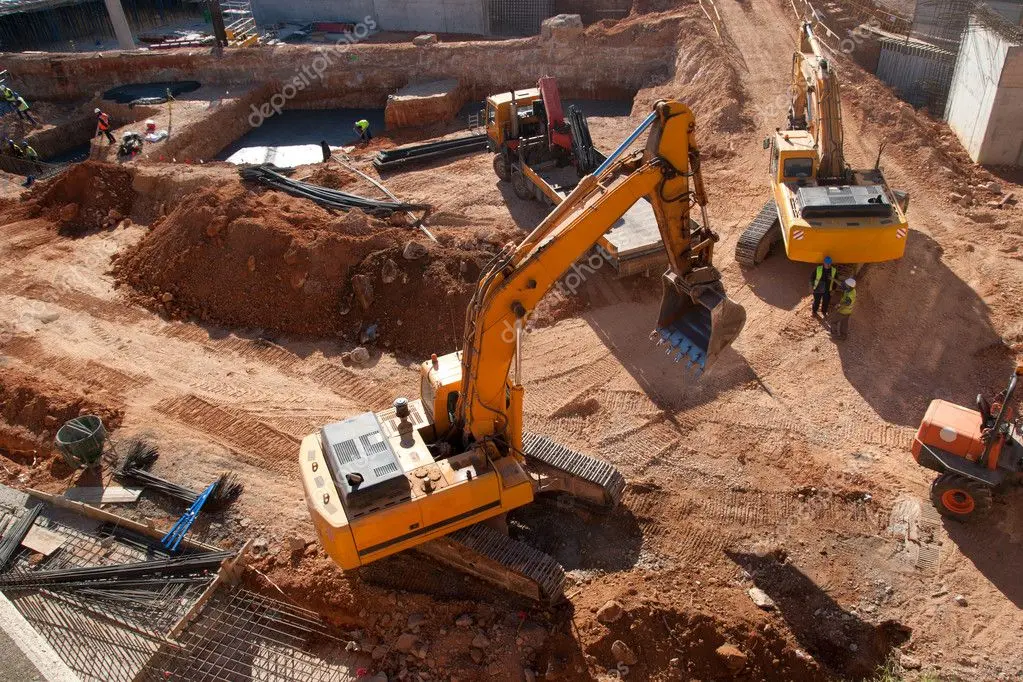 Excavation work for a new foundation